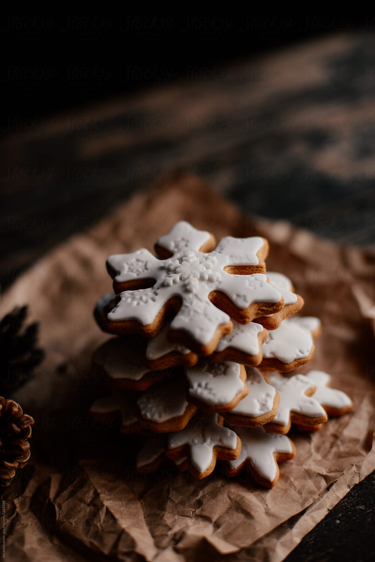"Snowflake Cookies" by Stocksy Contributor "Jovana Vukotic" - Stocksy