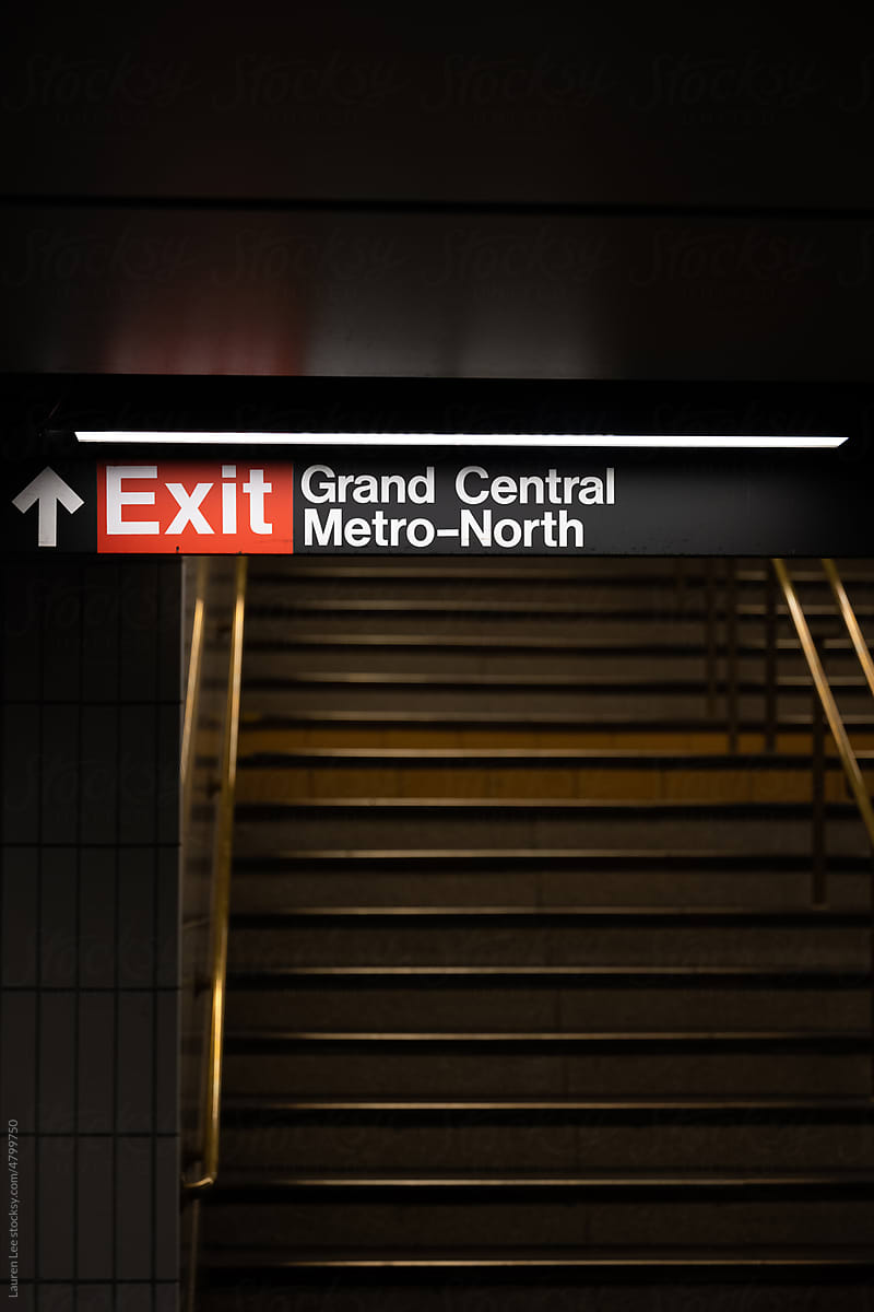 Sign for Grand Central Metro-North