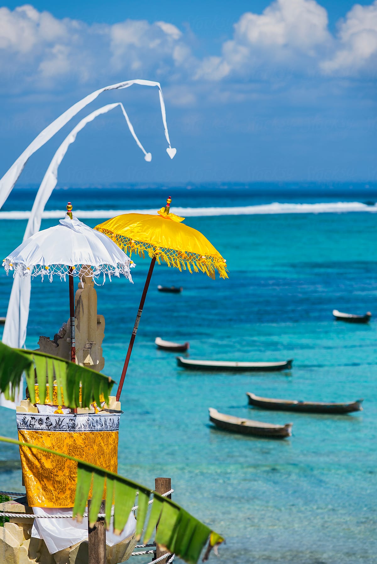 Tropical Blue Ocean At Bali Island