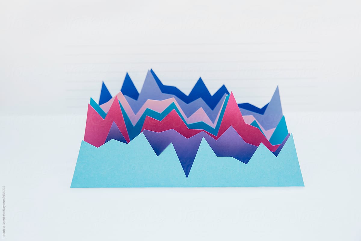 Horizontal photo of colorful graphs comparing business performance