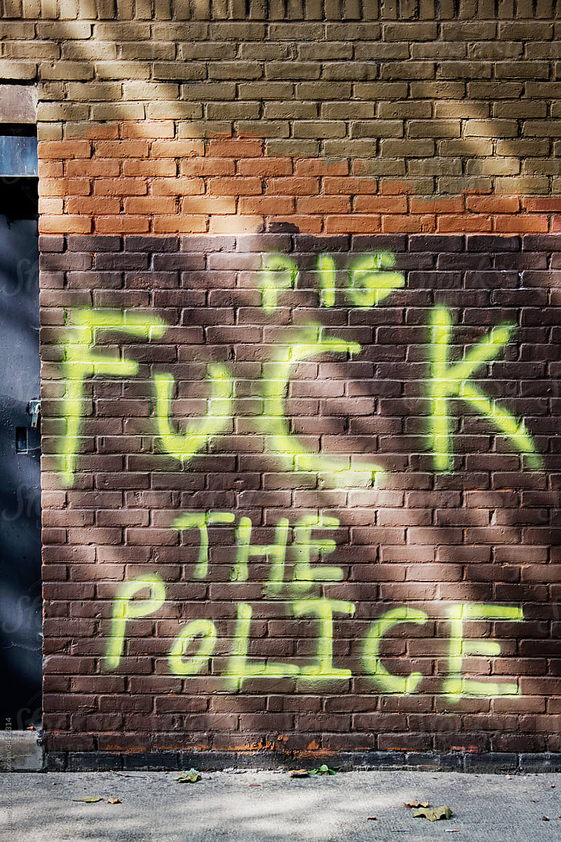 Anti Police Graffiti