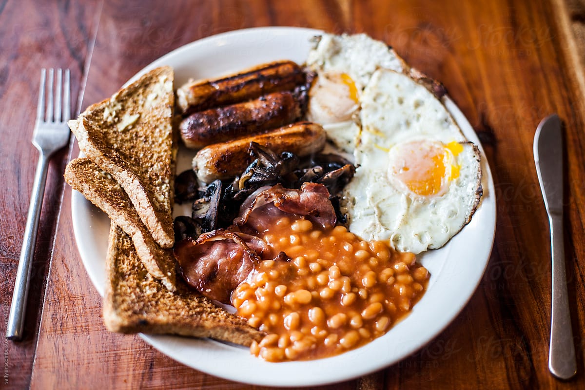Full English cooked breakfast
