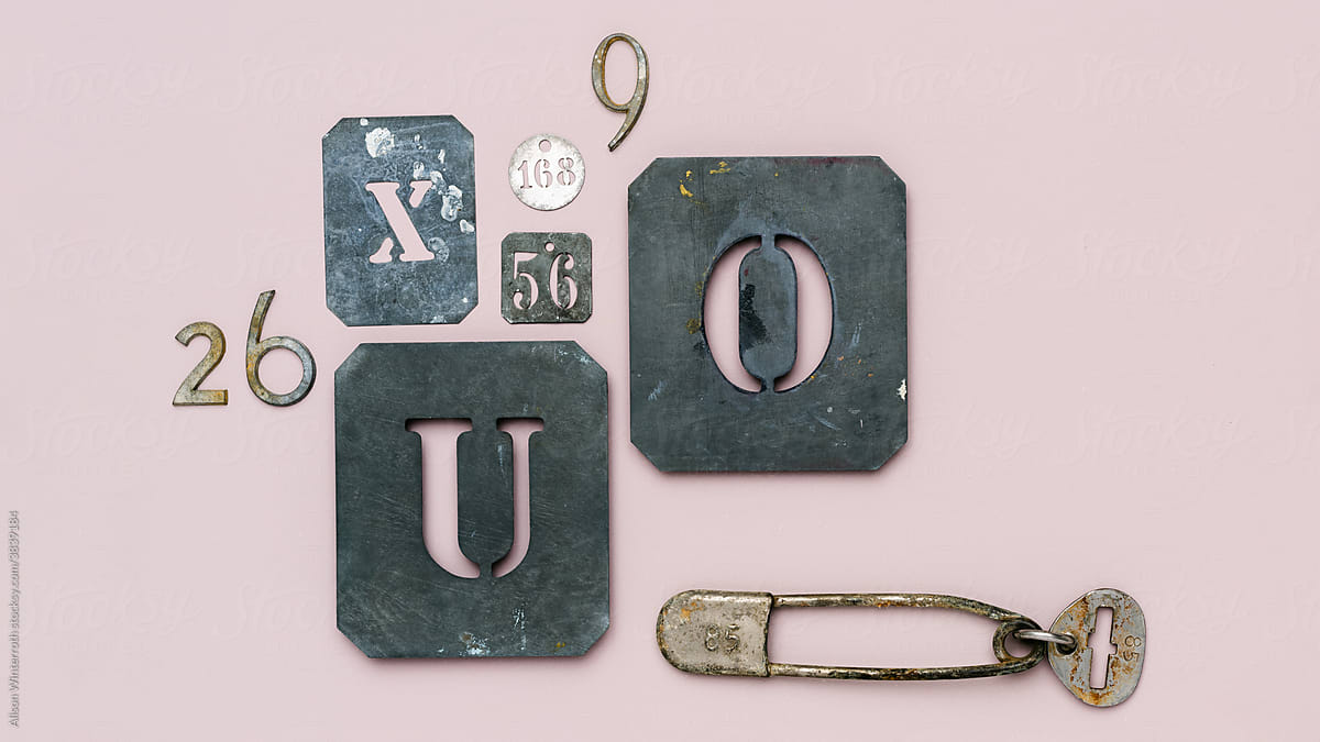 Collection of numbers and letters