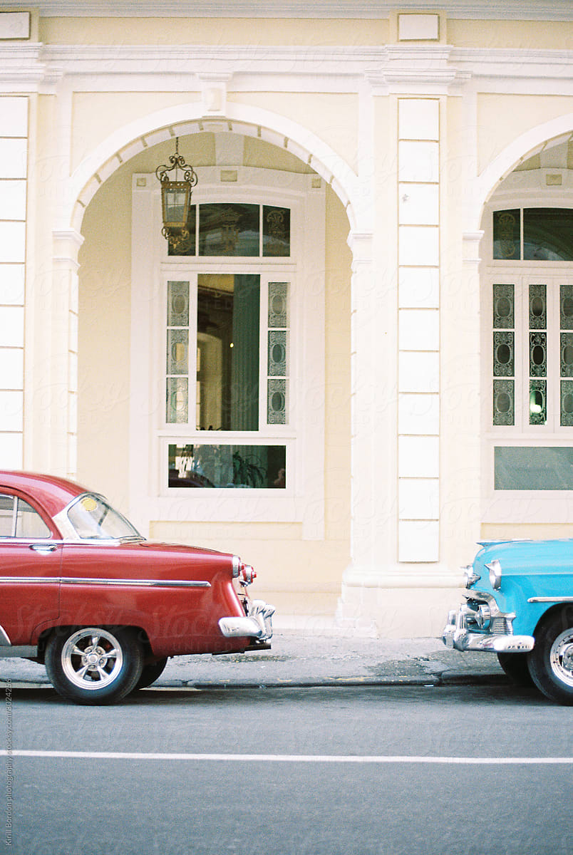 Vintage cars in  Havana Cuba