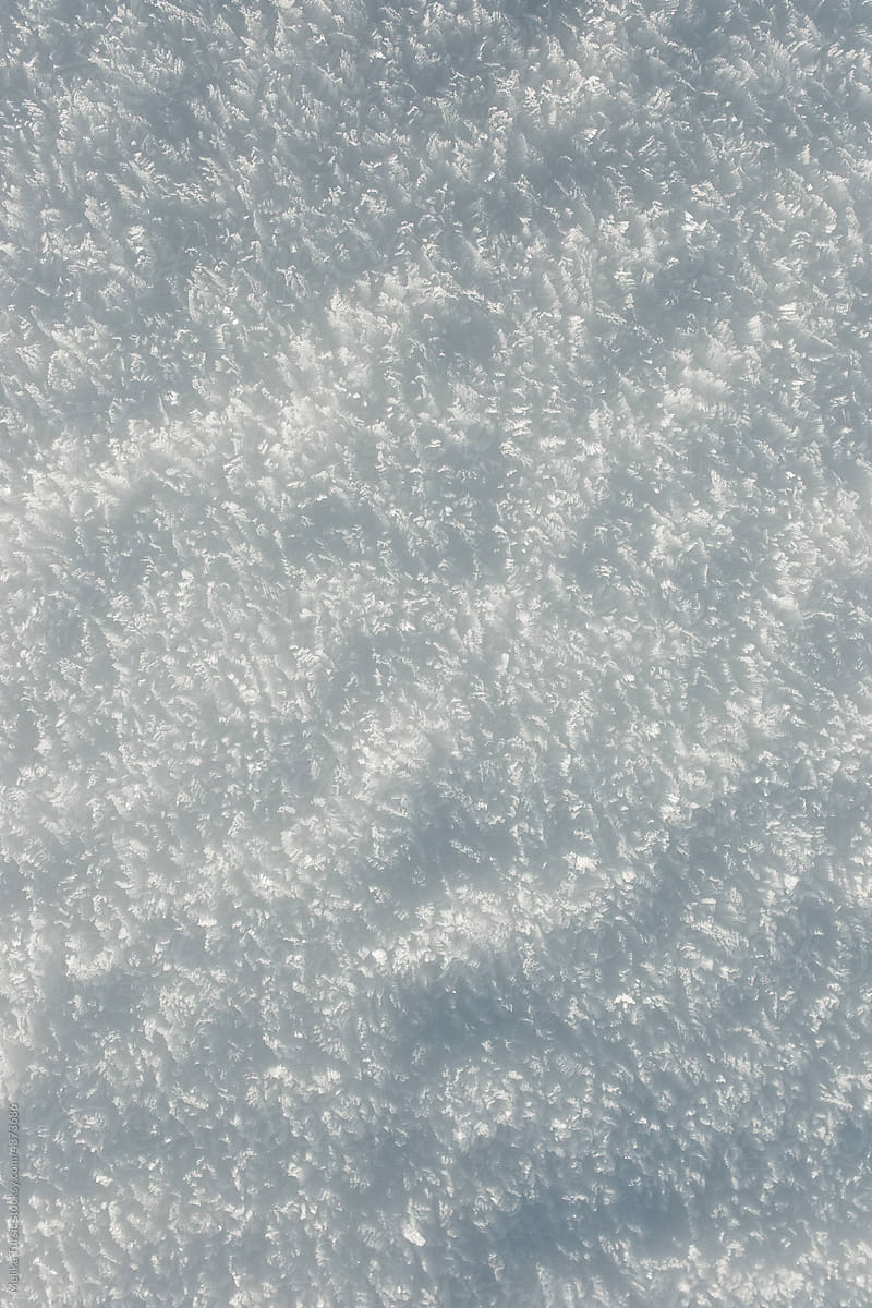 detail shot of snowy surface