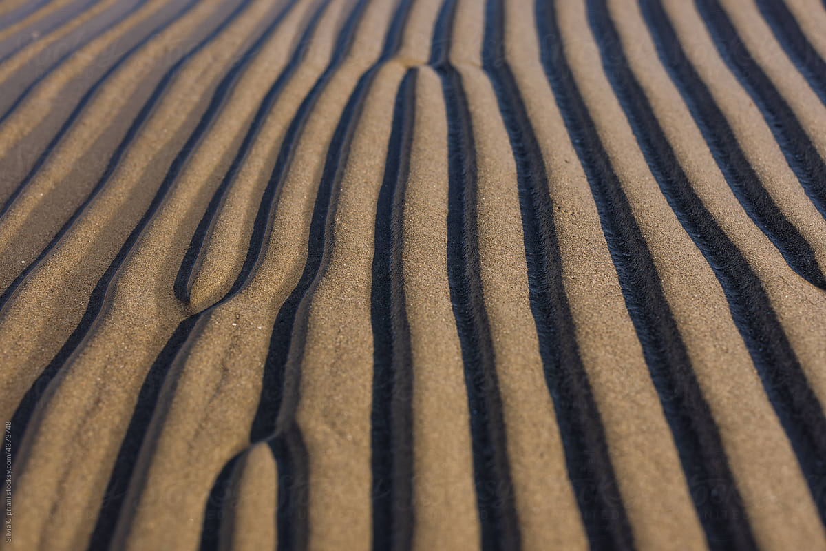 Shape of the sand, modeled by the sea