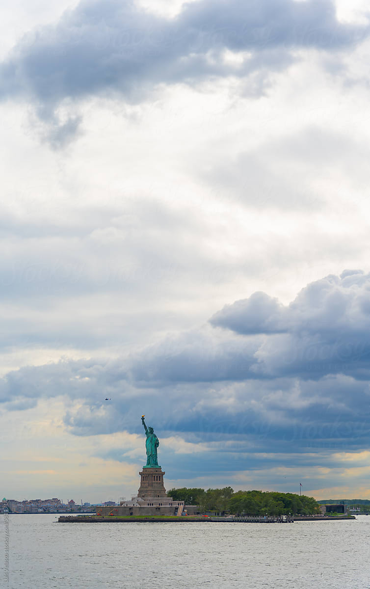 Statue Of Liberty In New York.