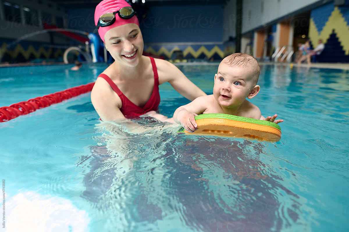 baby swimming lesson
