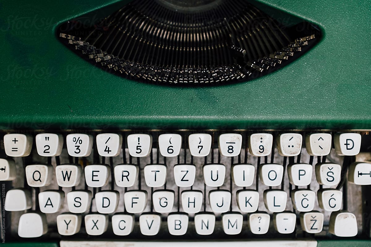 Old Typewriter With Serbo-Croatian Keyboard
