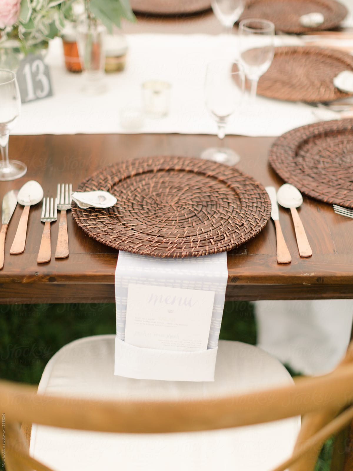 Woven Charger Table Setting