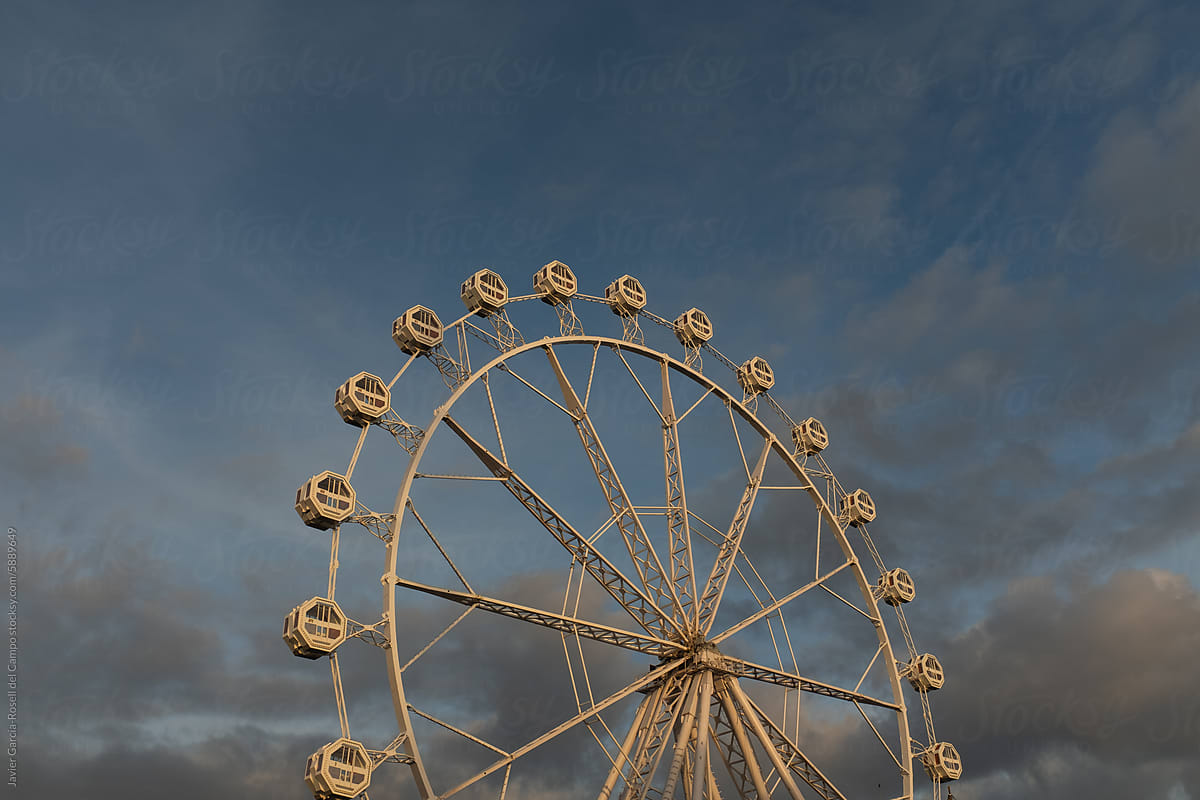 Ferris Wheel in sunny afternoon