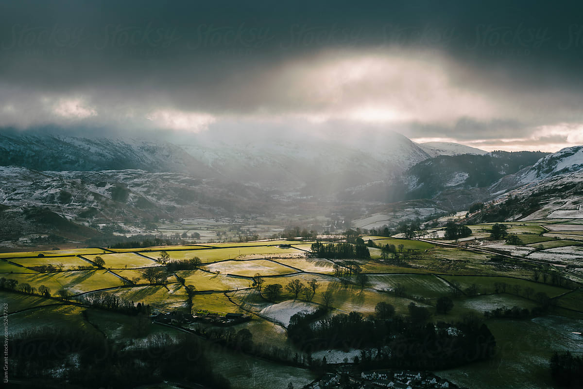 View from Latrigg under heavy skies