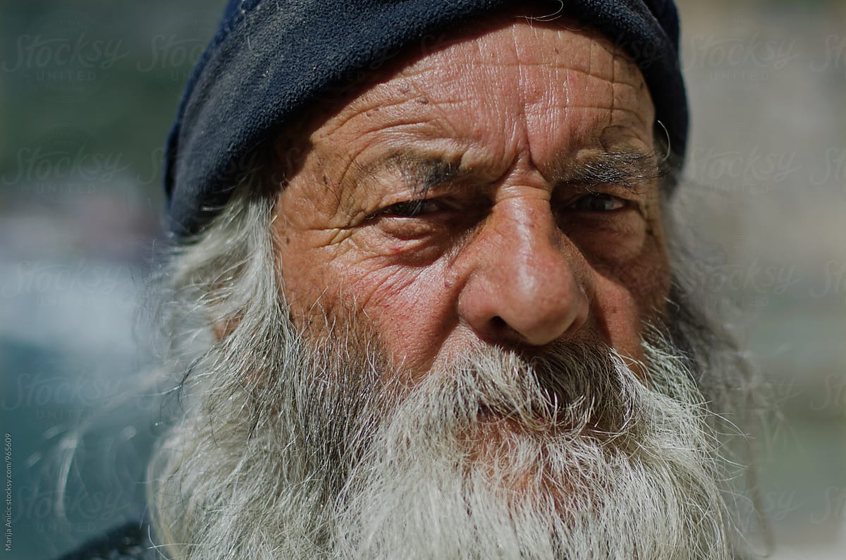 Portrait Of Old Fisherman by Stocksy Contributor Marija Anicic - Stocksy