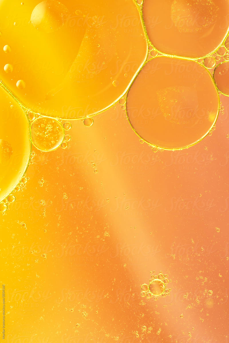 Oil And Soap Droplets Background