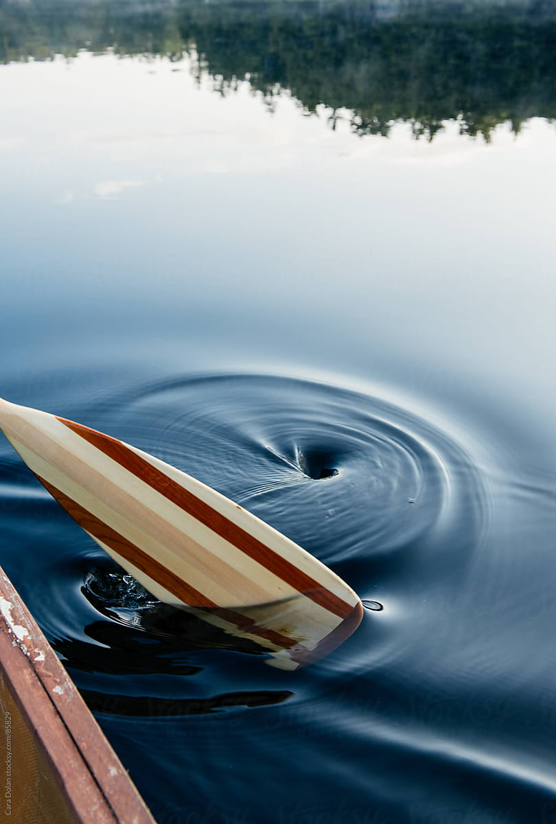 Detail Of Ripples In Lake Water From Canoe Paddle by Stocksy Contributor Cara  Dolan - Stocksy