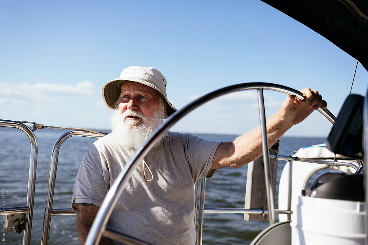 old man sailing