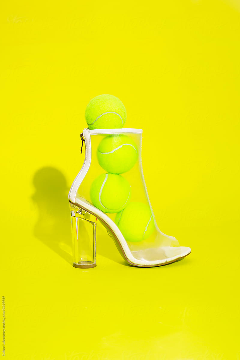 Truffle Collection neon clear strap heeled sandals | ASOS