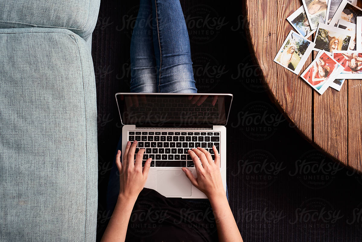 Female Using Laptop By Stocksy Contributor Guille Faingold Stocksy 9706