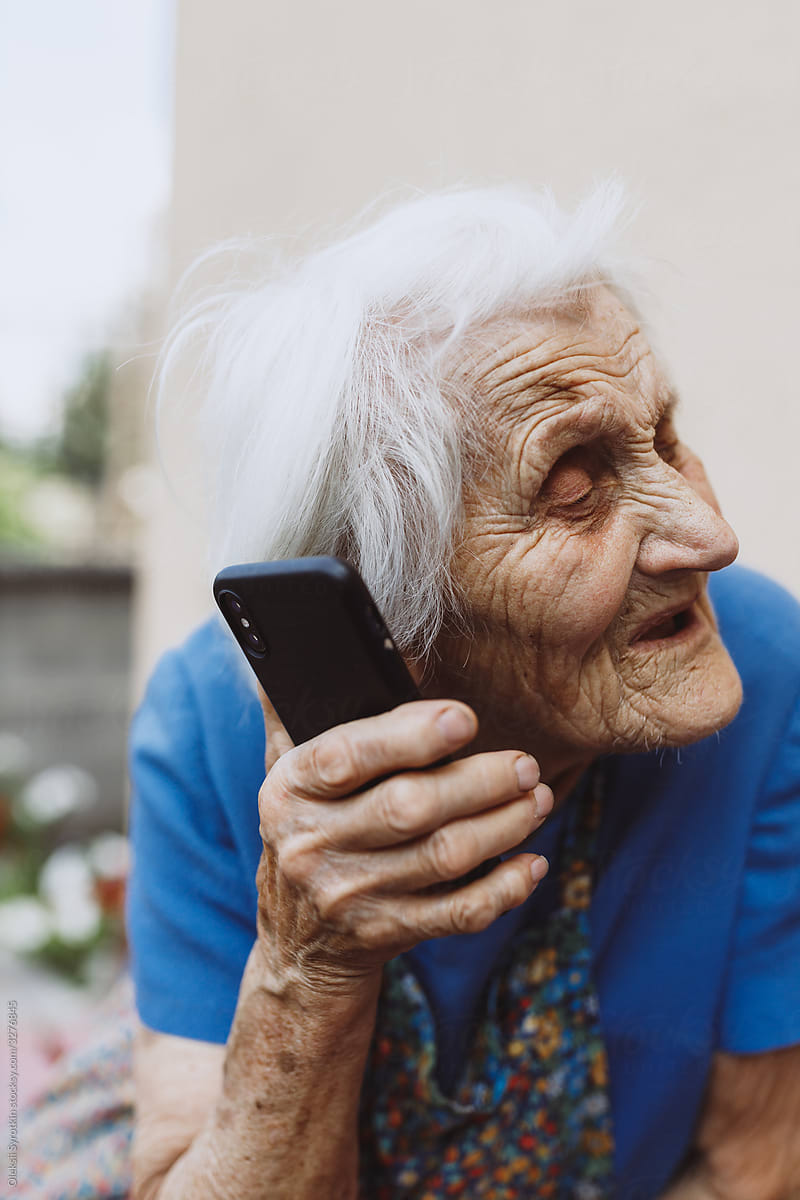 Granny calling to relatives remotely