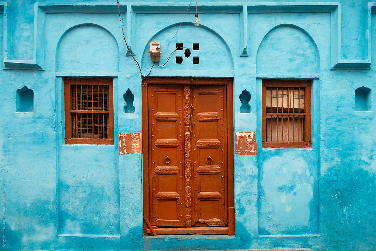 A typical Indian facade
