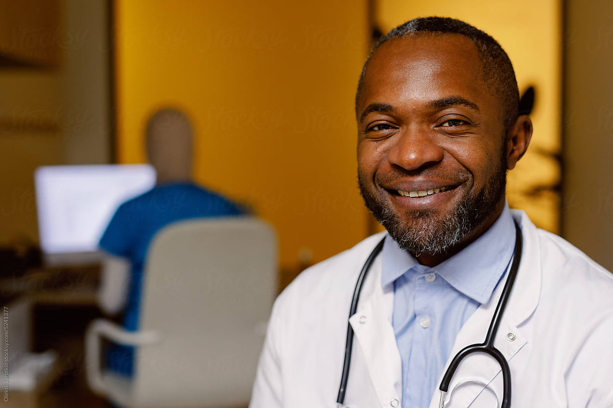 Black physician job medicine uniform hospital
