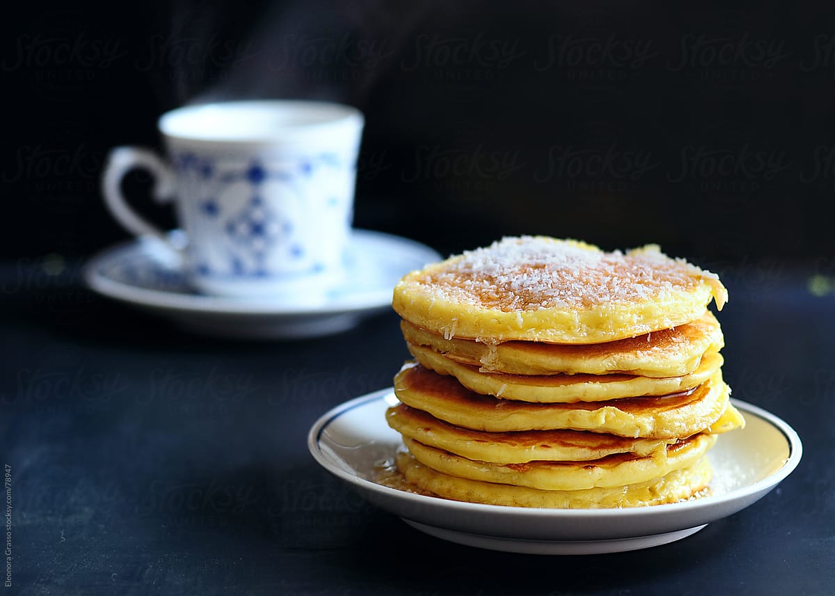 Pancakes and tea