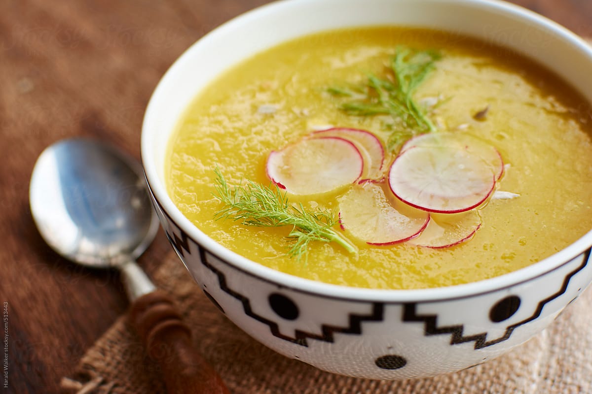 Fennel and Yellow Beet Soup
