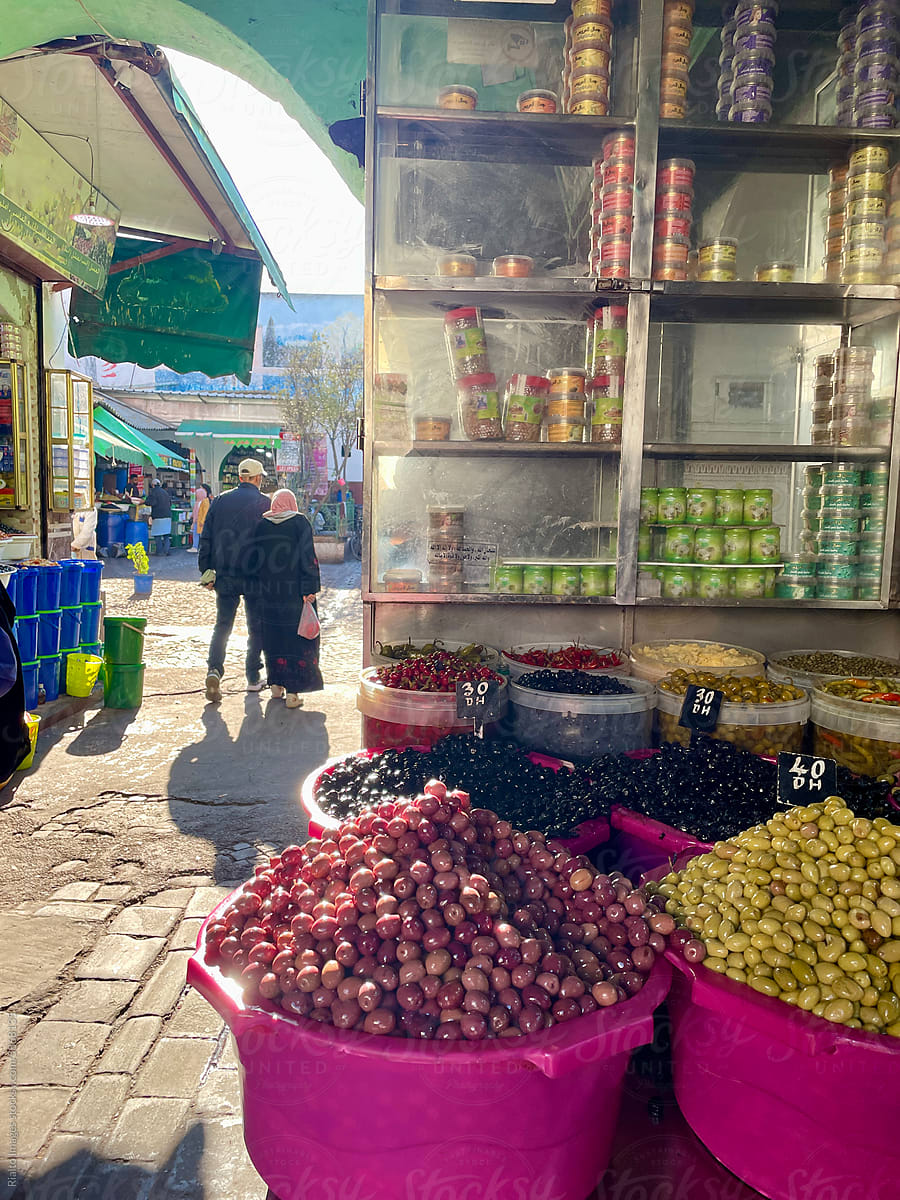 Open air market, Tangier, Morocco