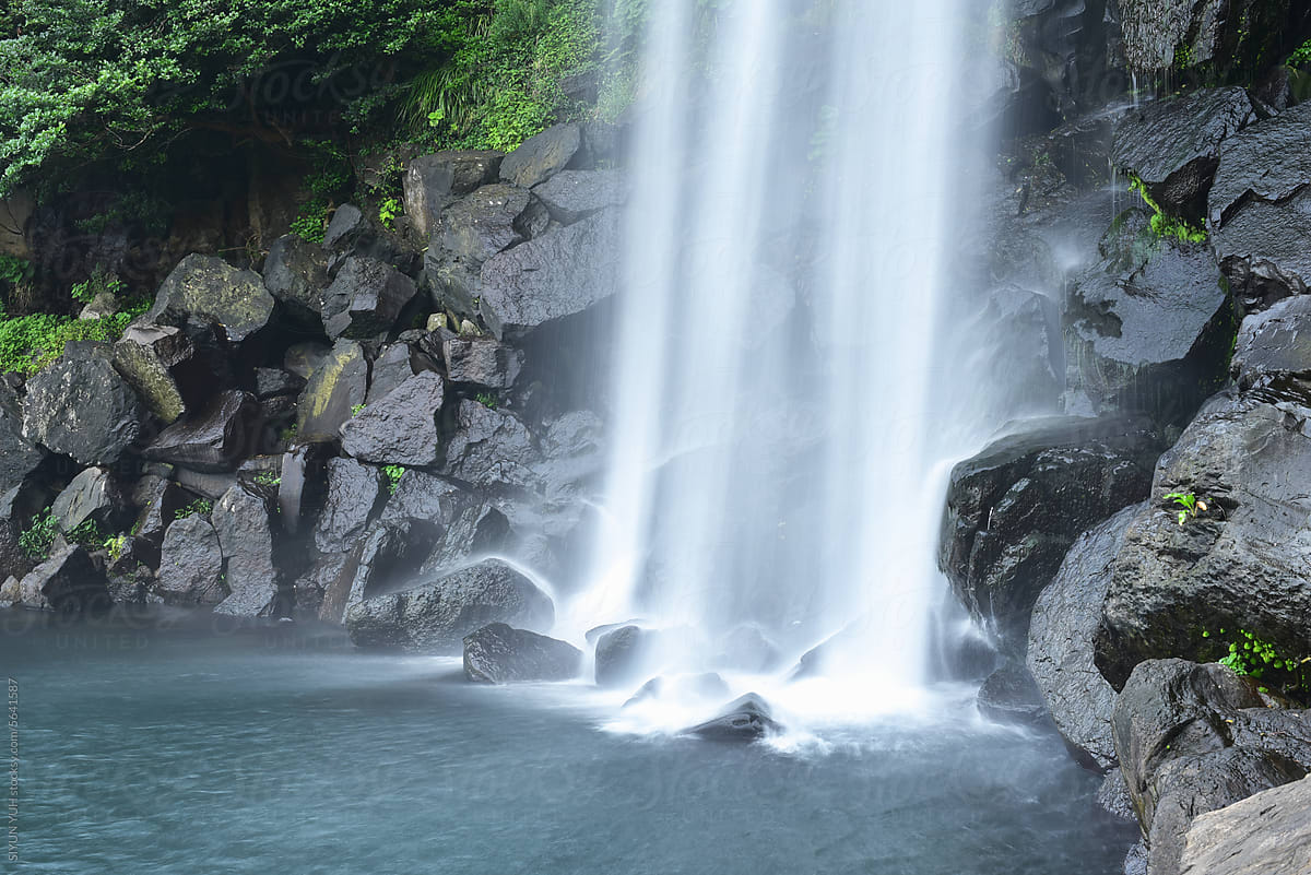 Waterfall in Jeju-island