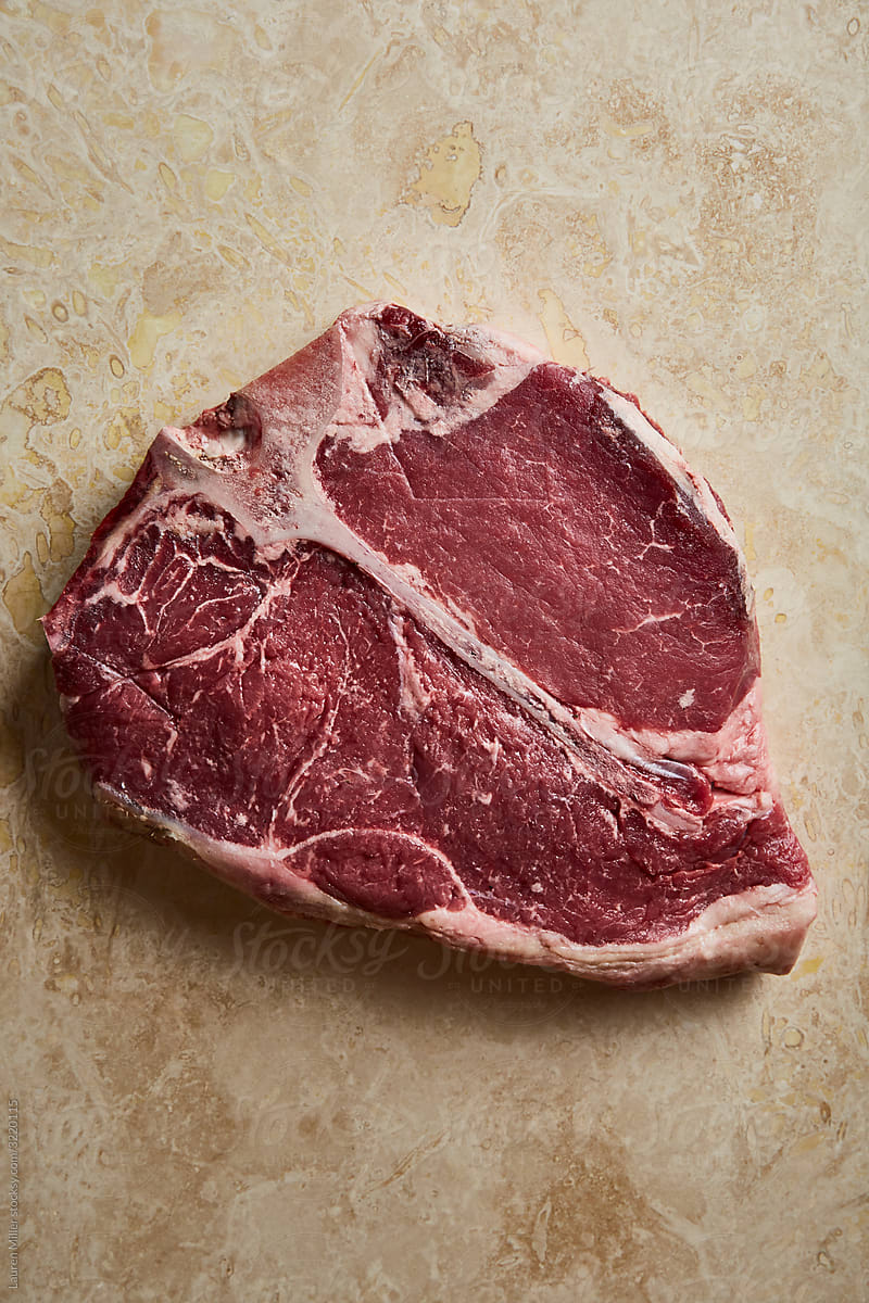 Raw T-bone Steak