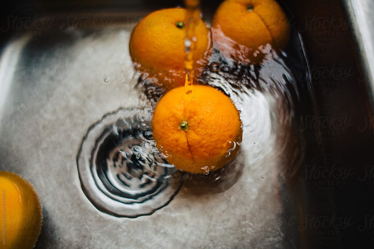 kitchen sink growth orange