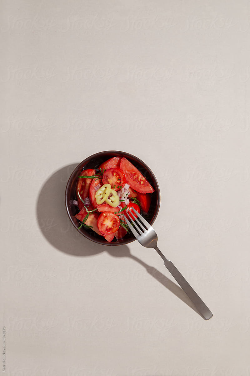 Red Bowl Salad Snack