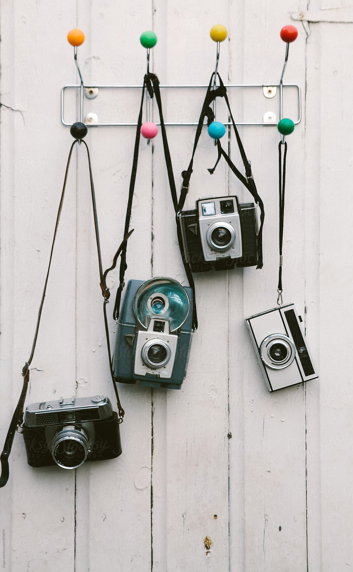 Vintage cameras.
