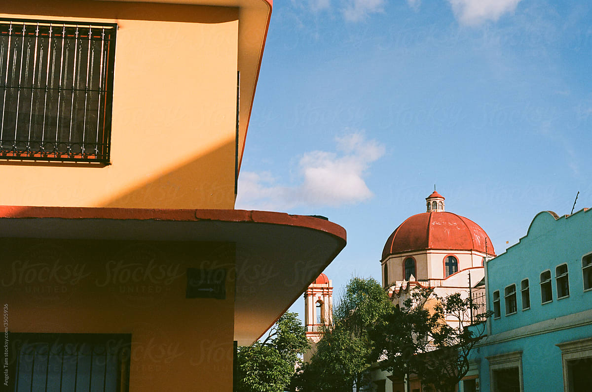 Colourful Architecture in Oaxaca.