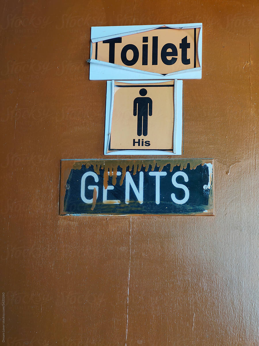 065 Ladies & Gents Restroom - 2 Sign Set – Gray Skunk Inc.
