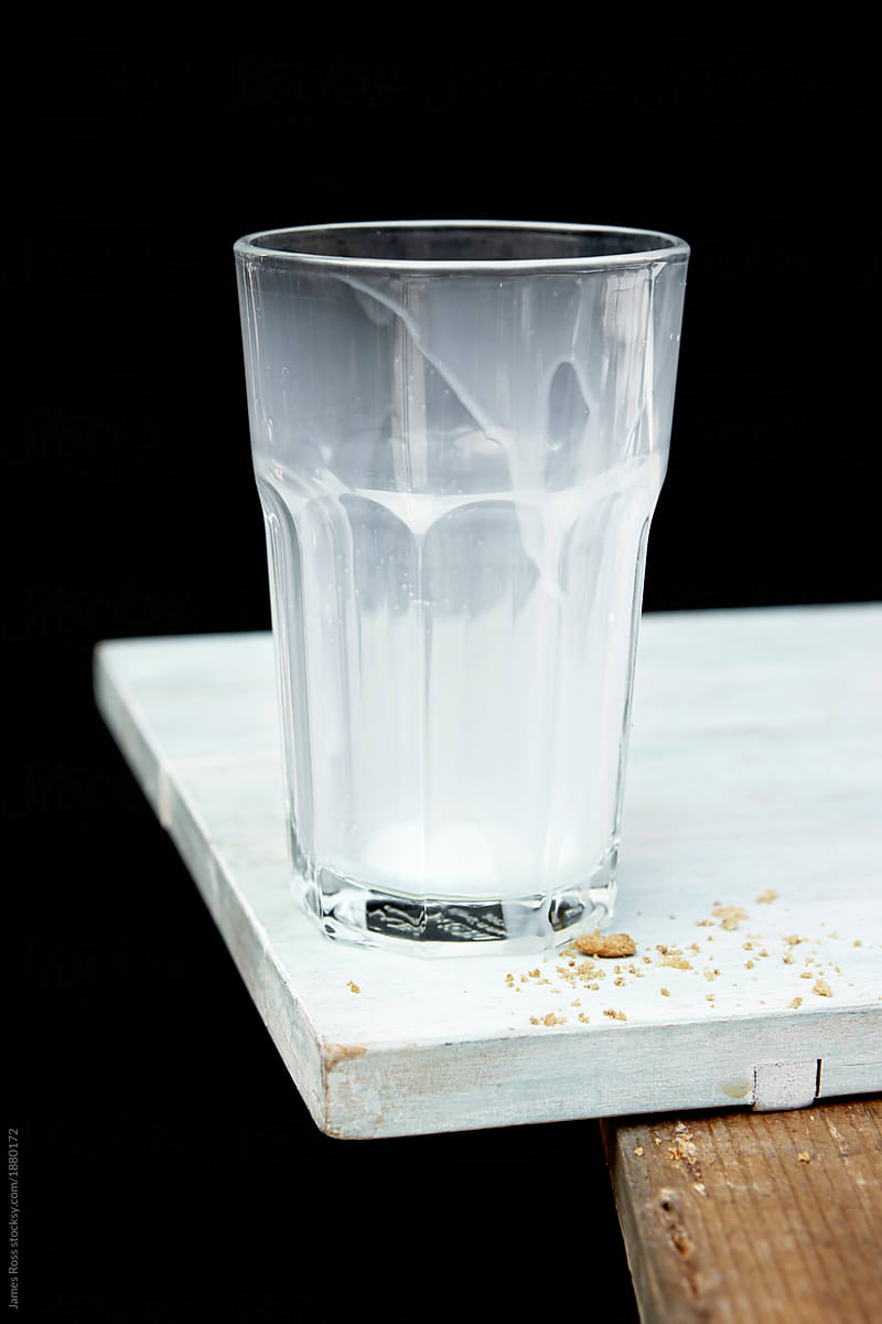 Empty Glass Of Milk By James Ross M