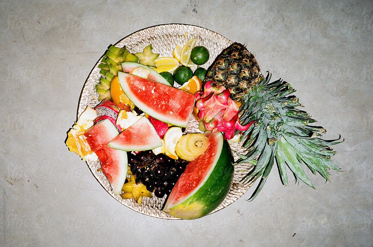 giant fruit tray