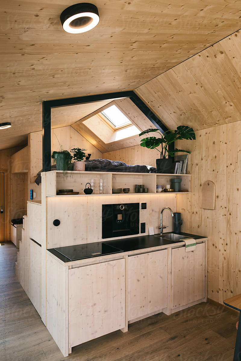 Stylish Tiny House Made of Wood