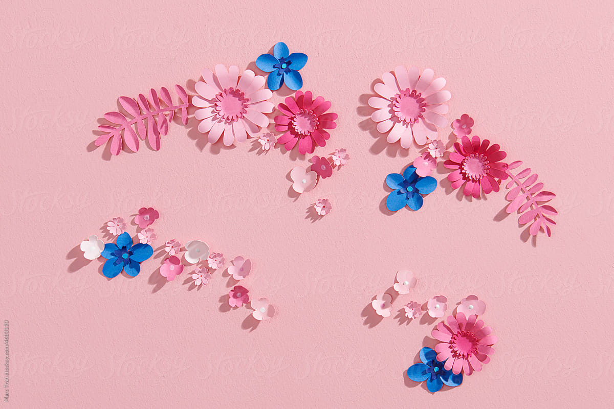Flowers Handmade Design Papercraft Art