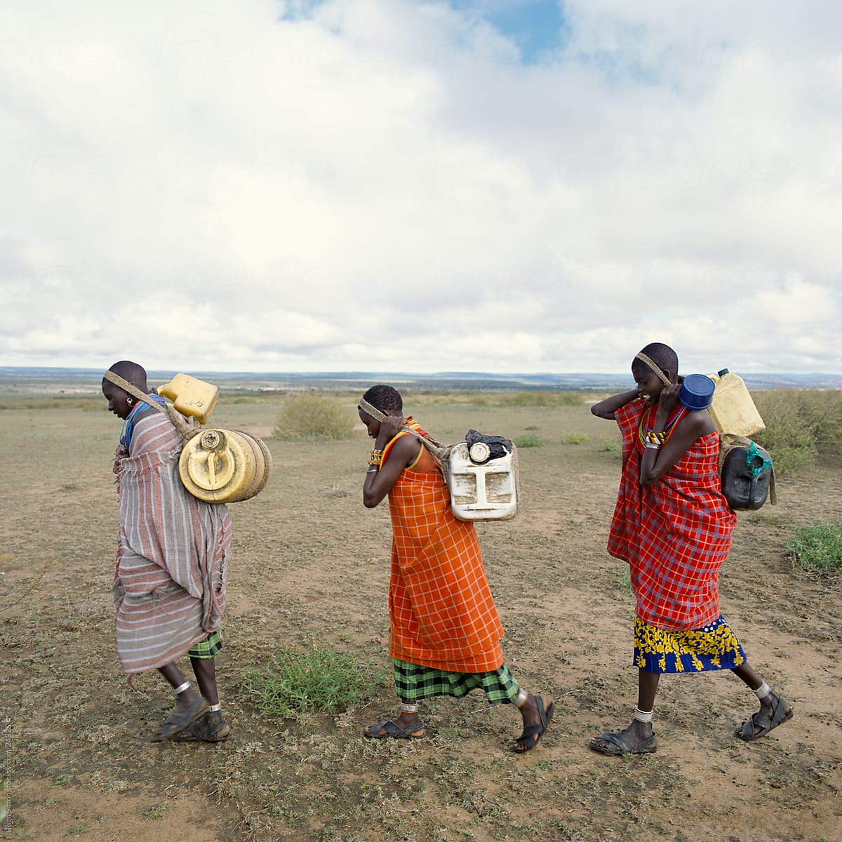 Portrait of tribal people. Kenya.