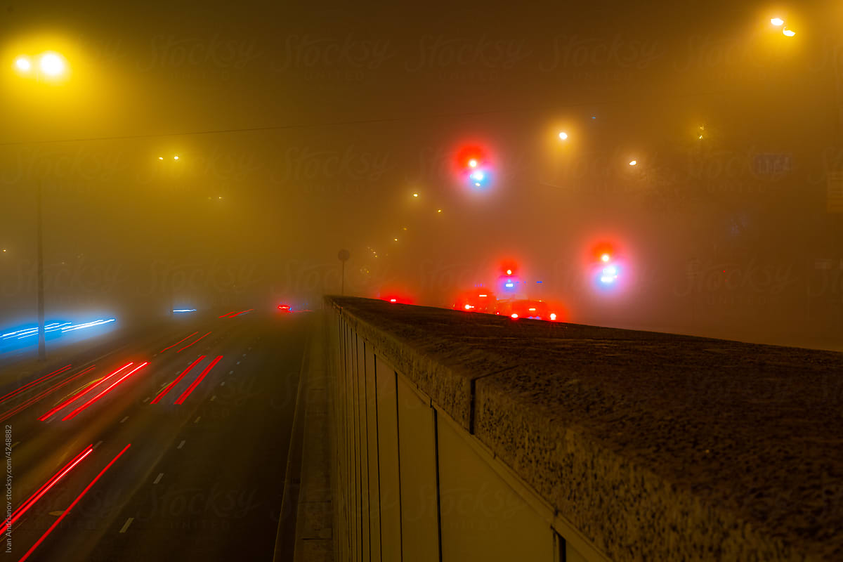 Night Foggy City Mood