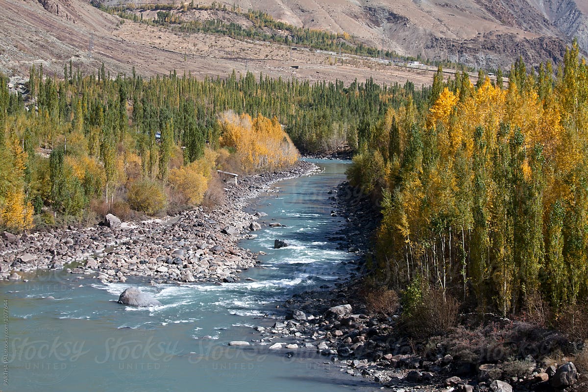 Advent of Fall season in Ladakh,India