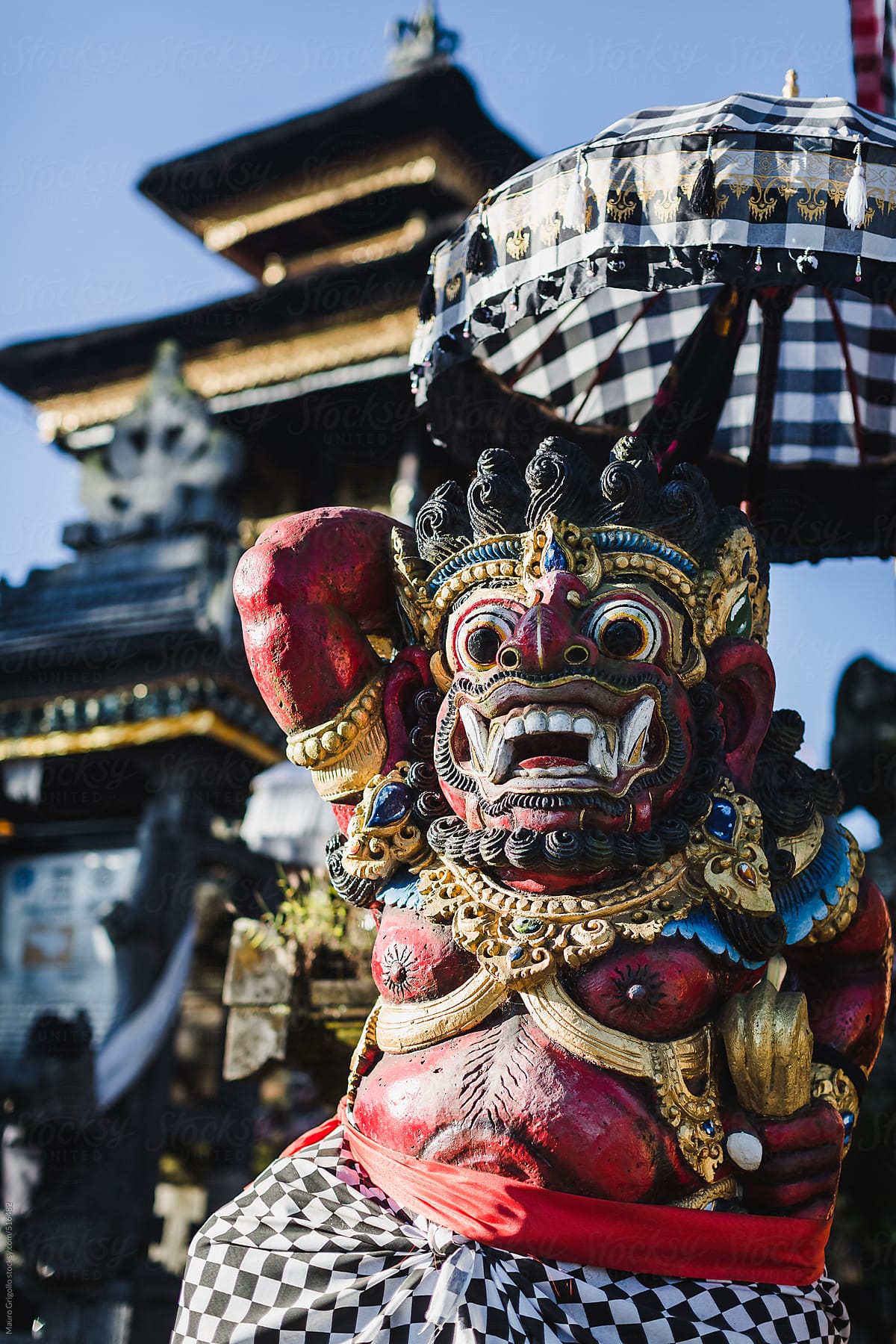 Statue in a Temple in Bali, Indonesia