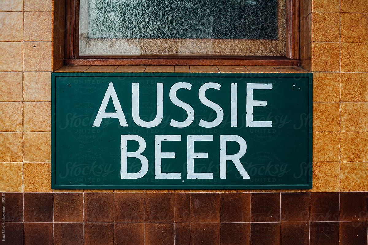 Aussie Beer Sign