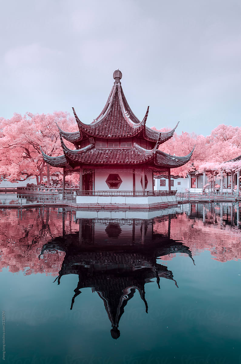 Suzhou gardens, Infrared photography