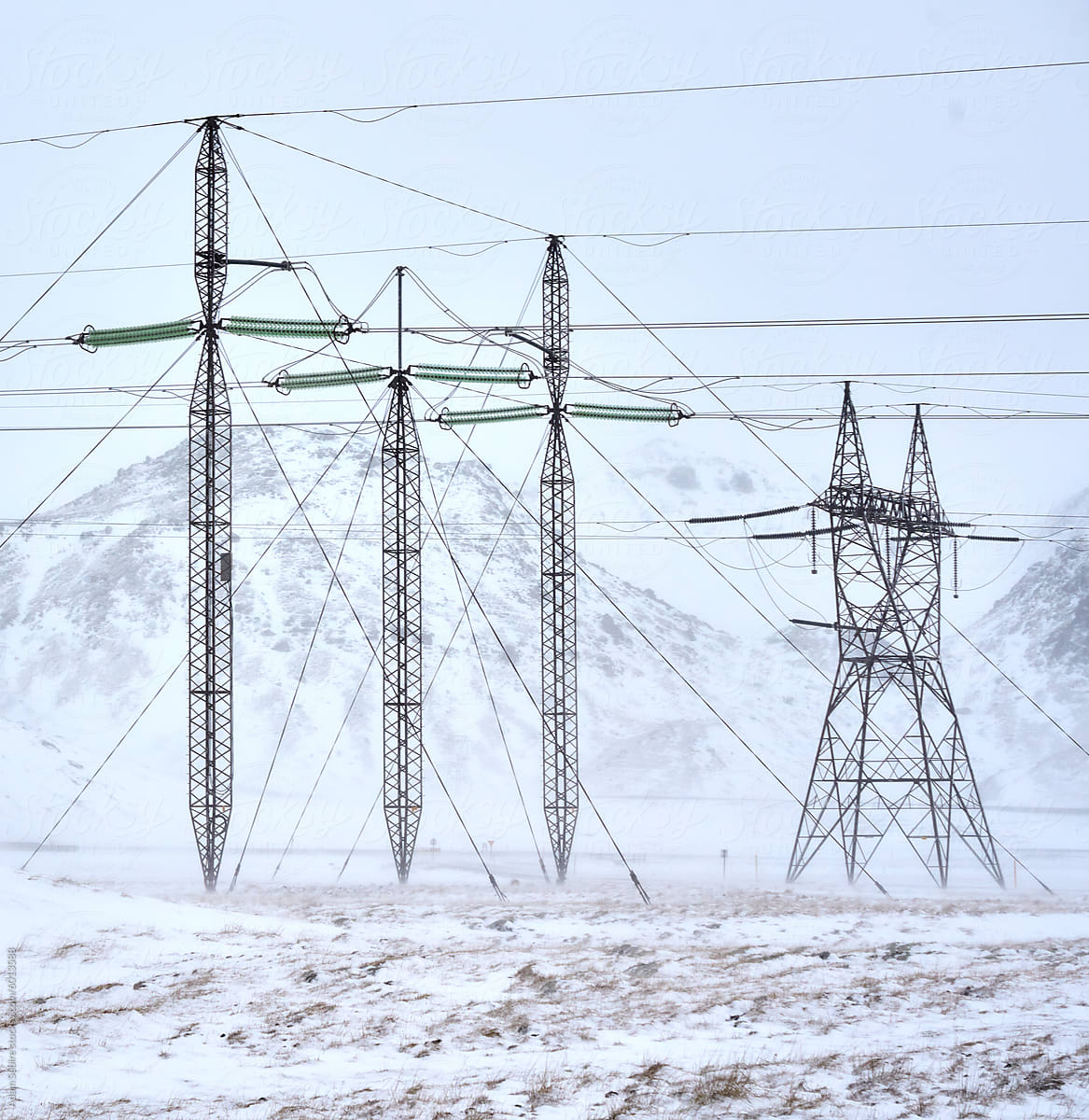 High voltage electricity transmission power line for grid