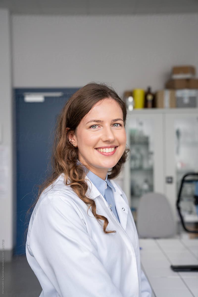 Female Scientist Portrait In Lab