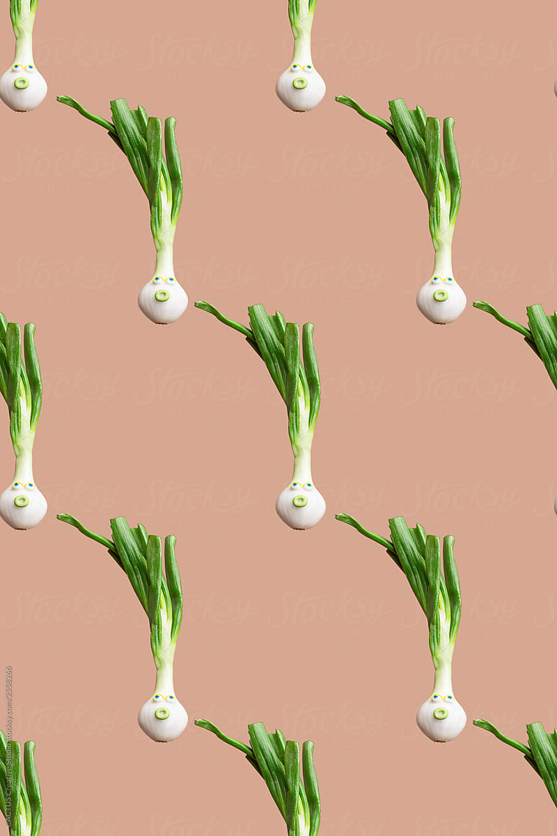 Fresh onion infinite pattern