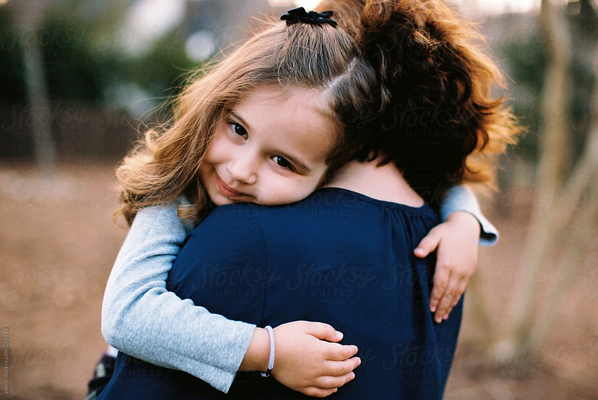 Mother And Daughter Holding Each Other And Smiling By Stocksy Contributor Jakob Lagerstedt