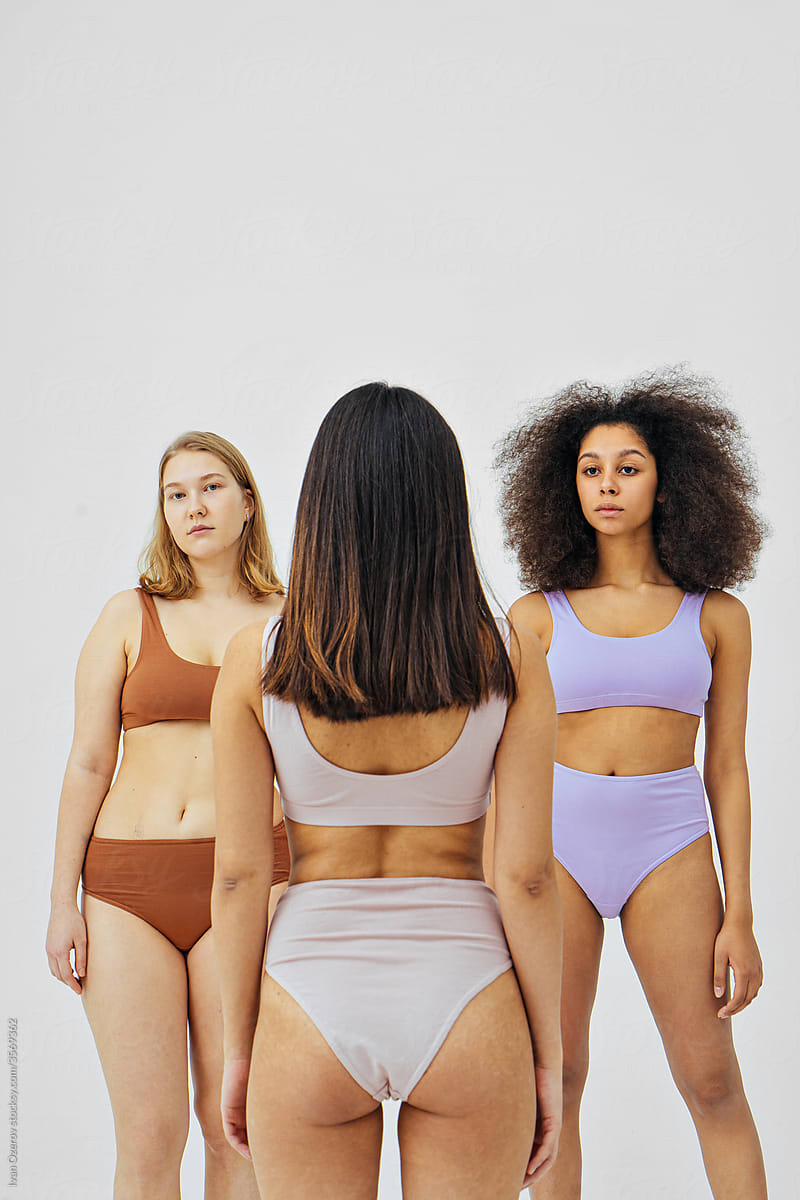 Diverse Female Models In Underwear by Stocksy Contributor Ivan